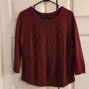 Red Tommy Hilfiger Knit Sweater